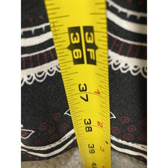 ALWAYS INDIGO Women’s Black  Long Sleeve  Sz PL Buttoned Up Elastic Waist Dress - Picture 5 of 8